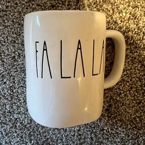 Rae Dunn Mug FA LA LA Christmas